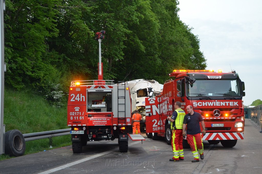 Wieder schwerer VU A 1 Rich Saarbruecken vorm AK Leverkusen P2624.JPG - Miklos Laubert